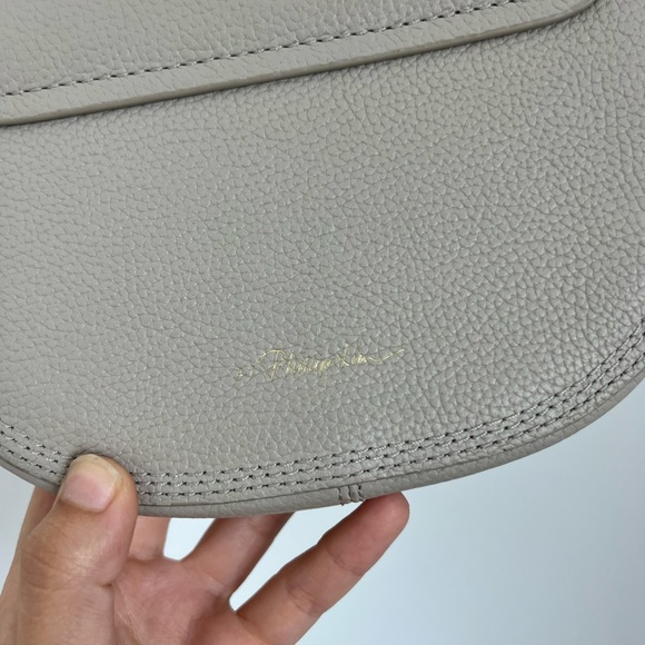 3.1 Phillip Lim Leather Pashli Mini Saddle Crossbody Bag Purse Feather - Picture 12 of 12